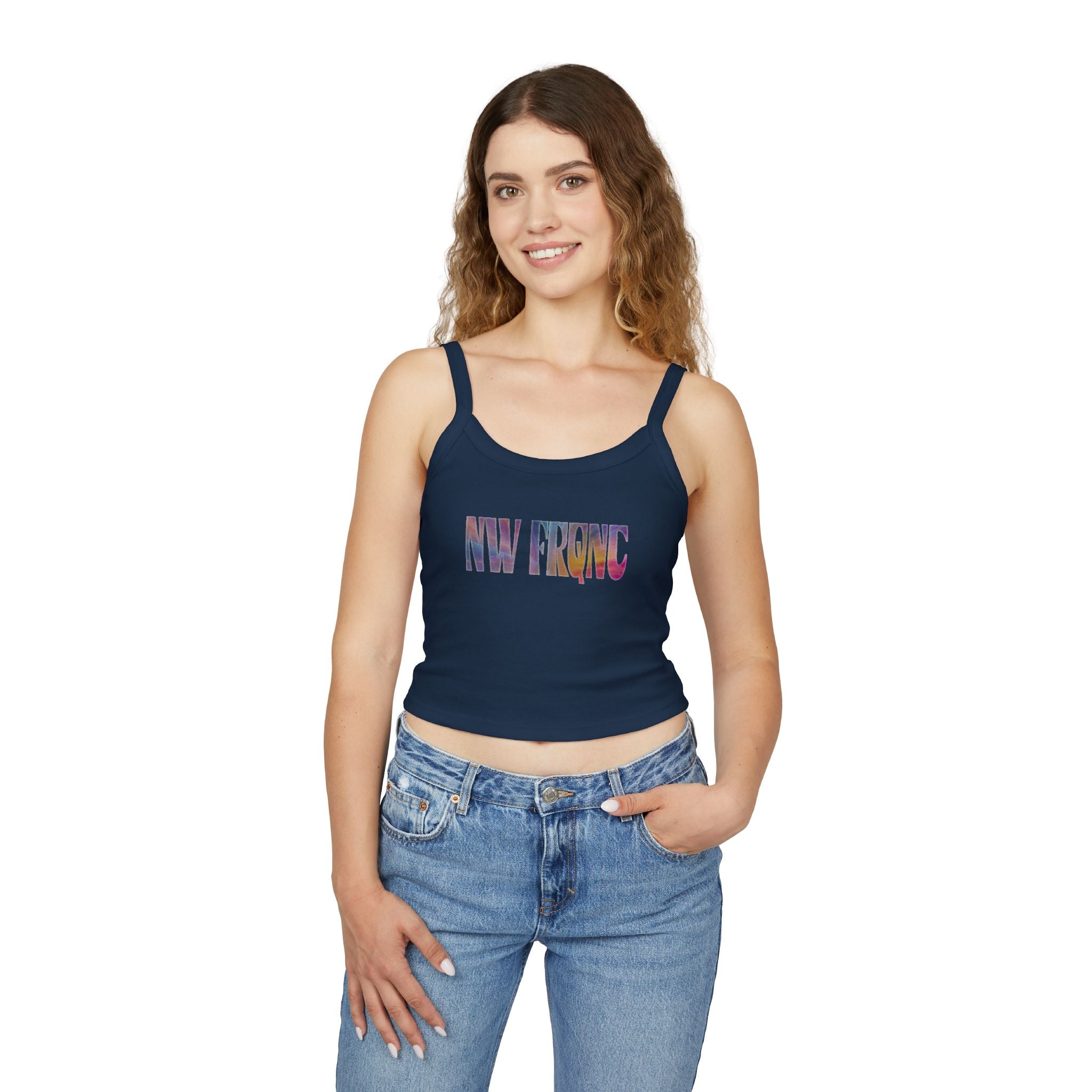 Spaghetti Tank Top  | NW FRQNC logo RAINBOW | available in 7 colors