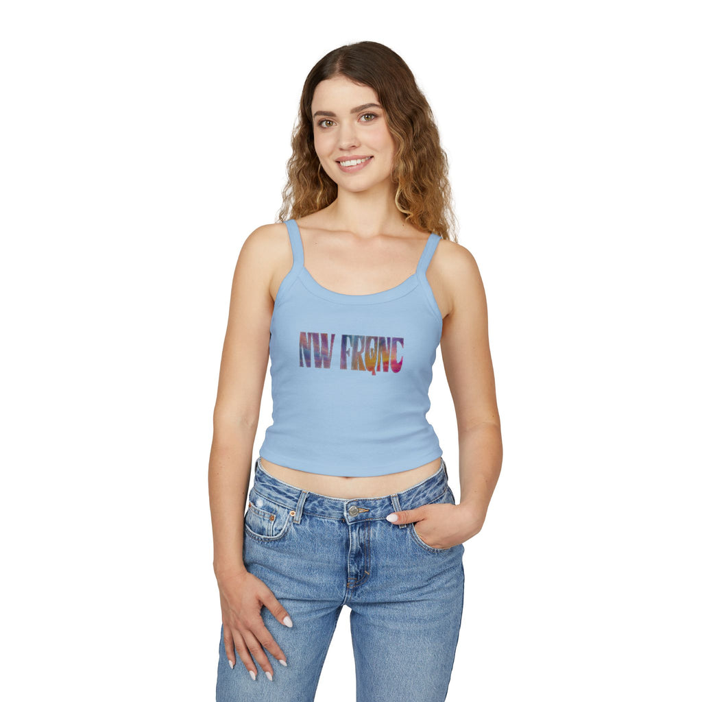 Spaghetti Tank Top  | NW FRQNC logo RAINBOW | available in 7 colors