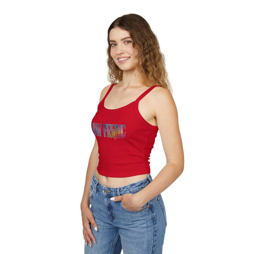Spaghetti Tank Top  | NW FRQNC logo RAINBOW | available in 7 colors