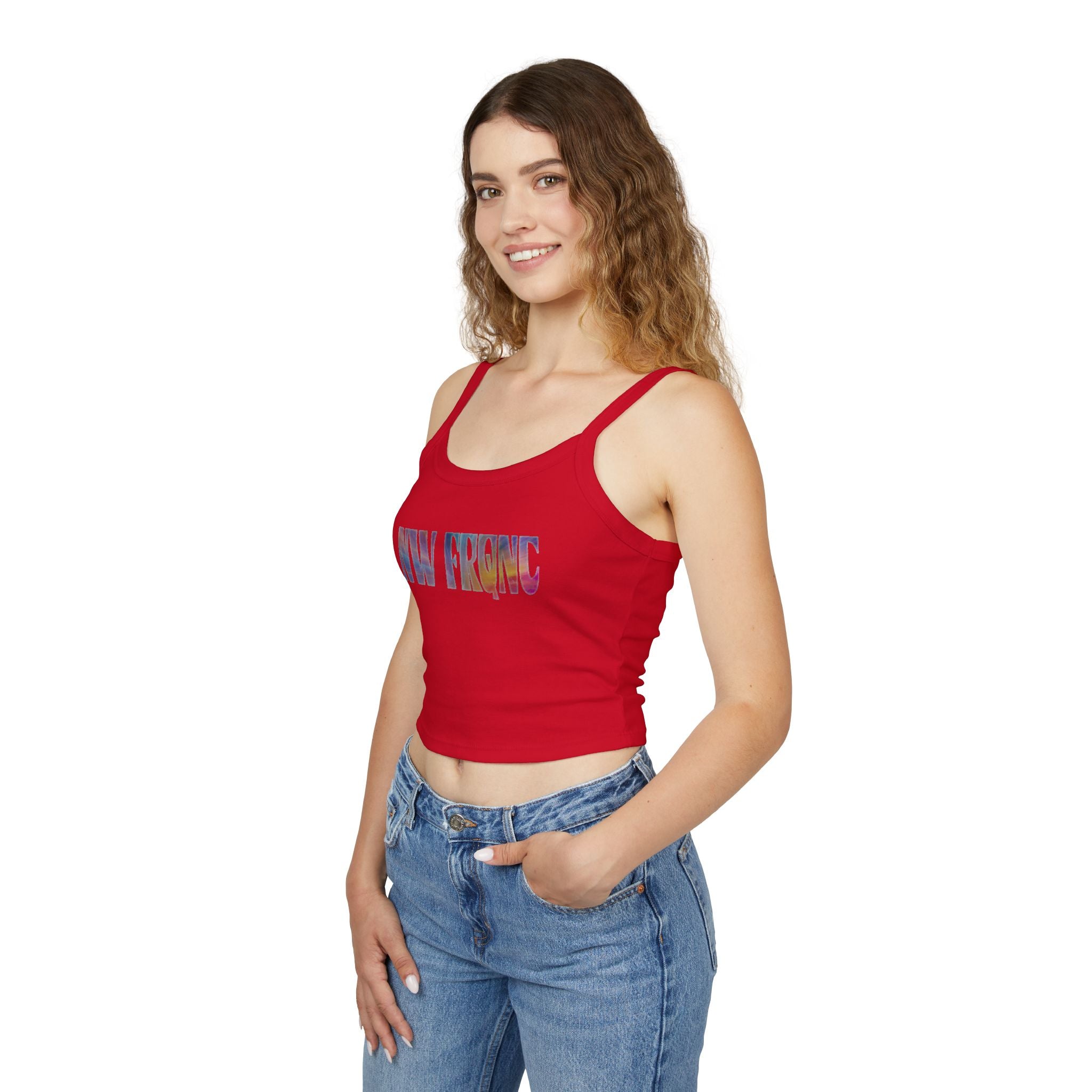 Spaghetti Tank Top  | NW FRQNC logo RAINBOW | available in 7 colors