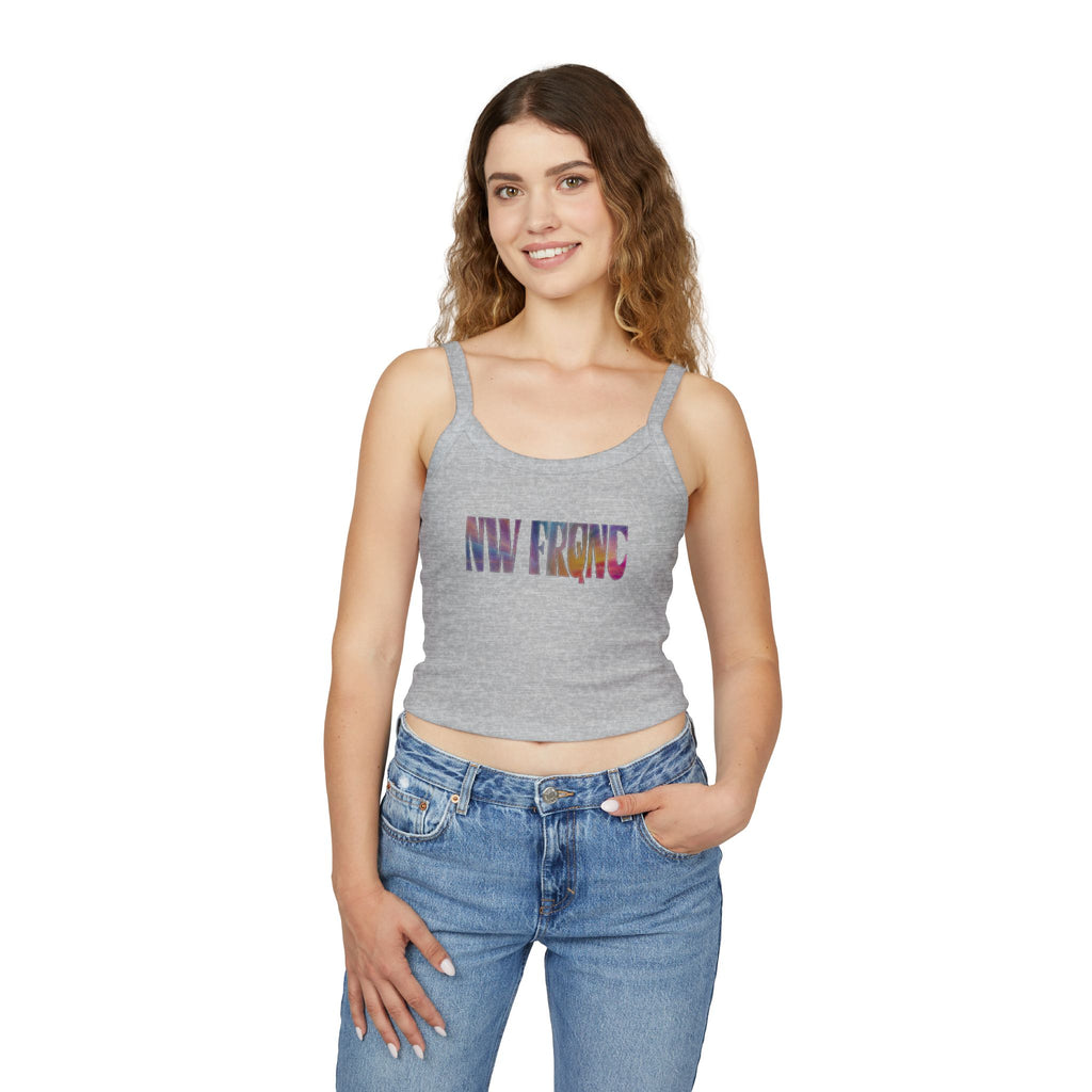 Spaghetti Tank Top  | NW FRQNC logo RAINBOW | available in 7 colors