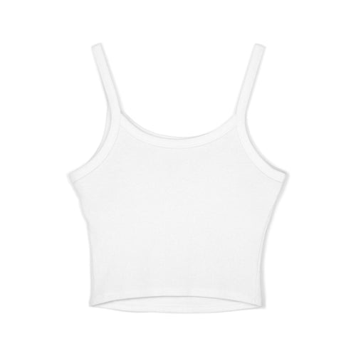 Spaghetti Tank Top | NW FRQNC logo GOLD | WHITE