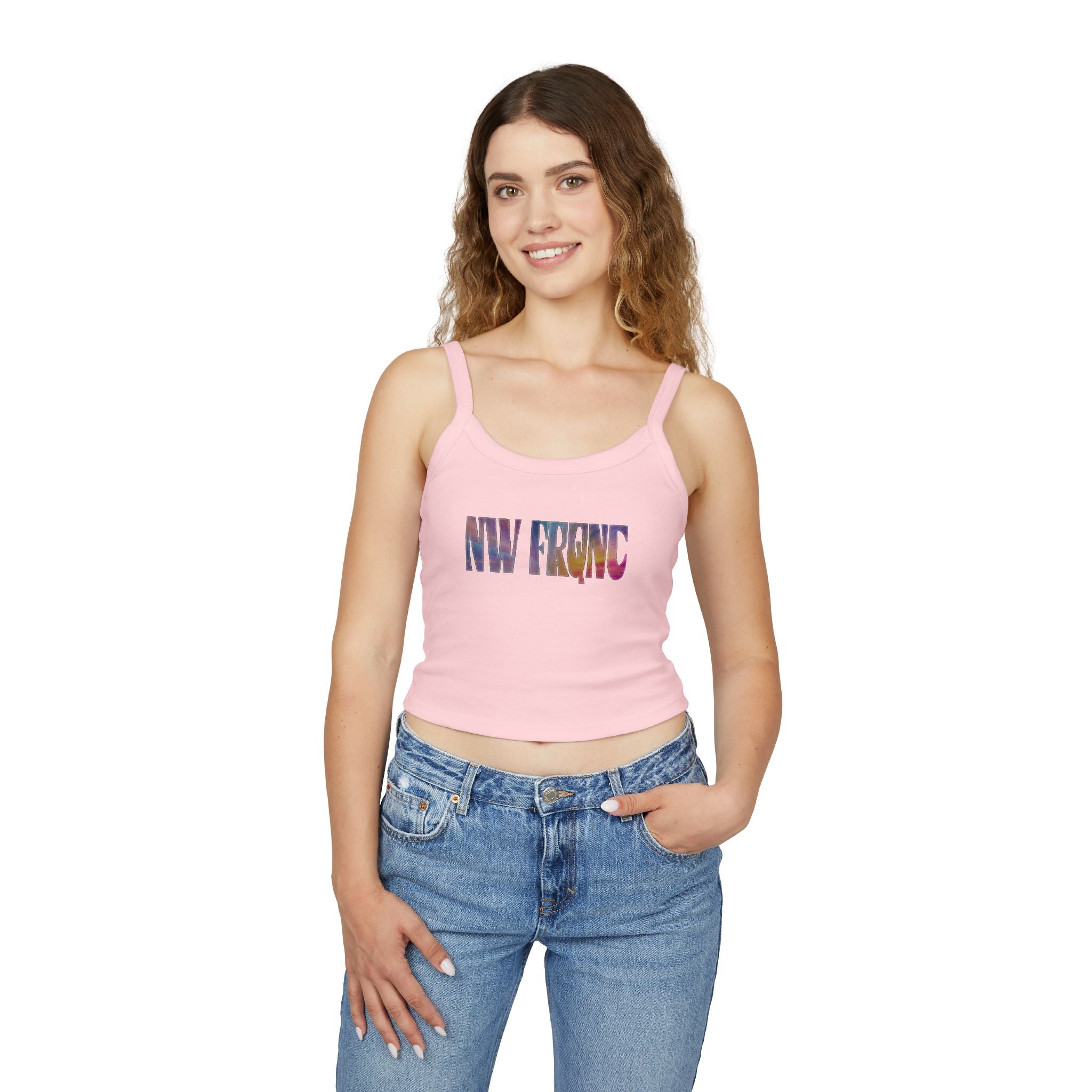 Spaghetti Tank Top  | NW FRQNC logo RAINBOW | available in 7 colors