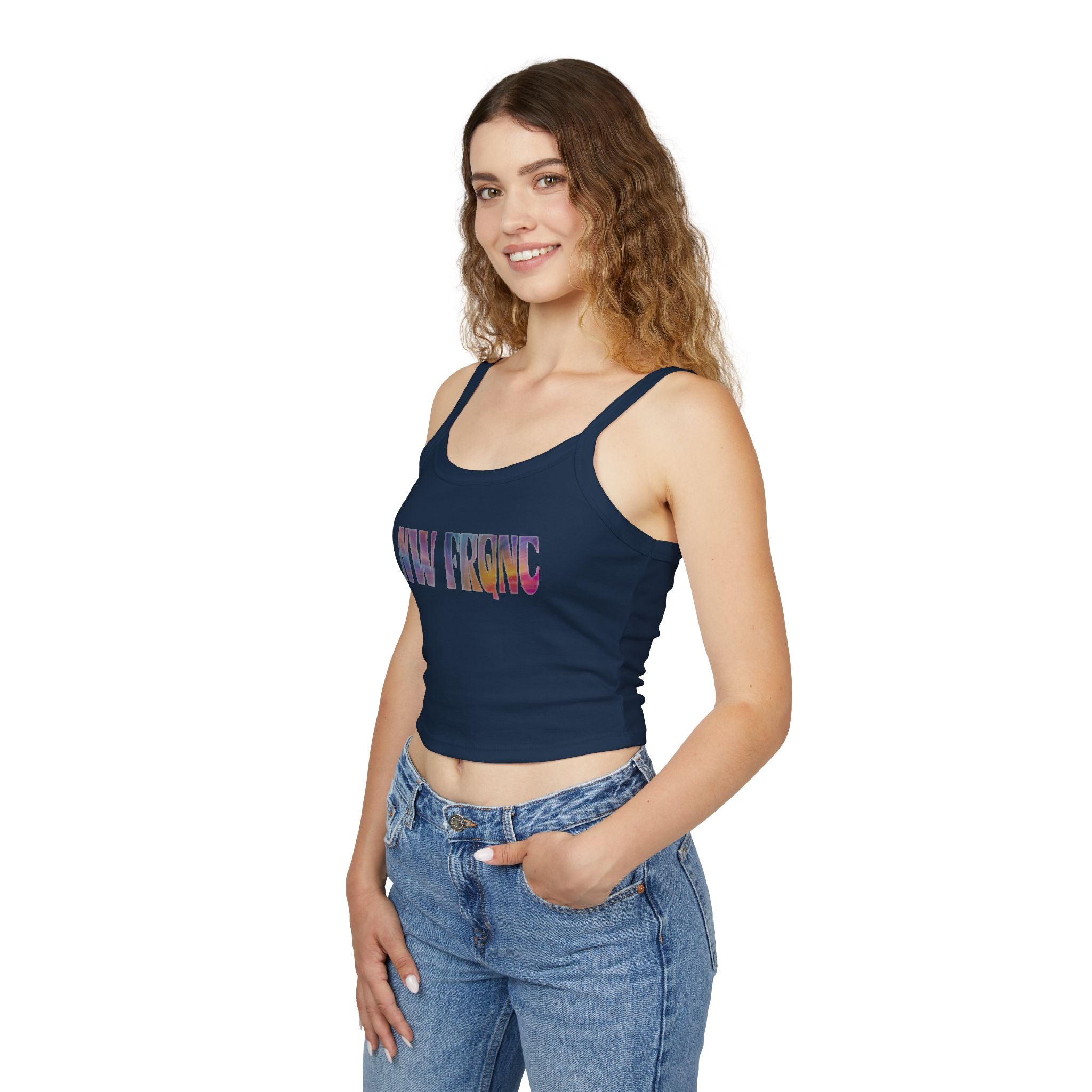 Spaghetti Tank Top  | NW FRQNC logo RAINBOW | available in 7 colors
