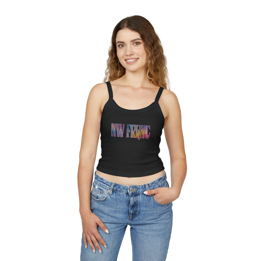 Spaghetti Tank Top  | NW FRQNC logo RAINBOW | available in 7 colors